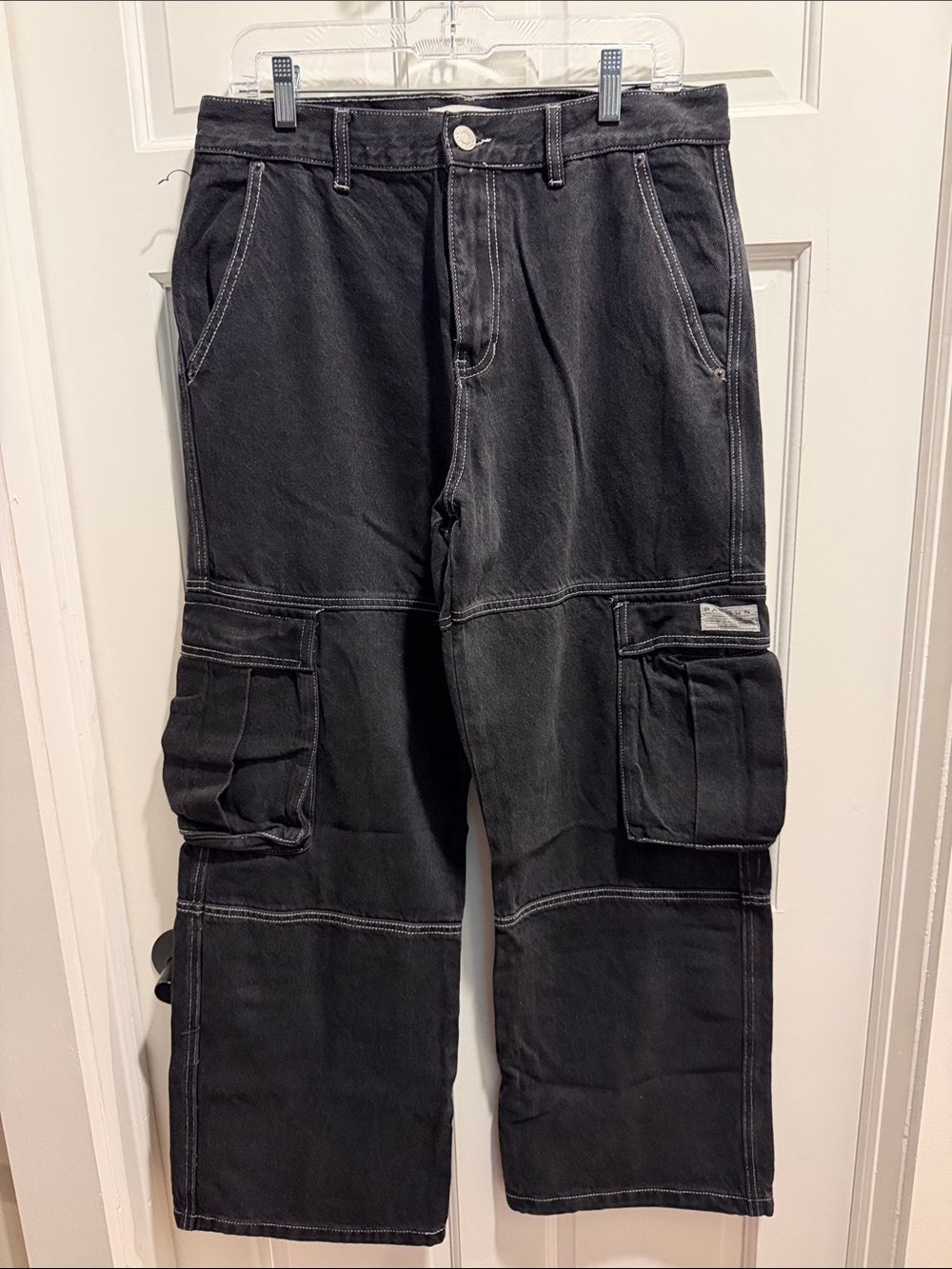PacSun Black Cargo Pants with Utility Pockets